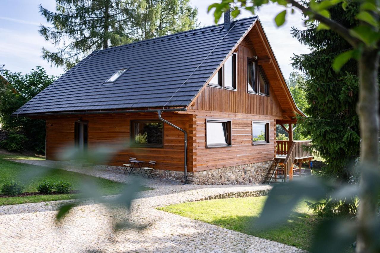 Moderni Sumavska Roubenka S Vyhledem Na Boubin Vila Vimperk Exterior foto