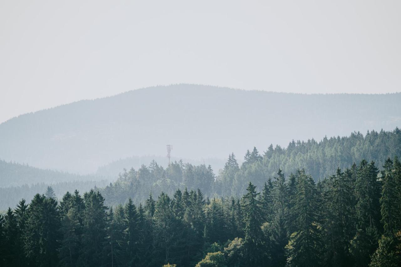 Moderni Sumavska Roubenka S Vyhledem Na Boubin Vila Vimperk Exterior foto