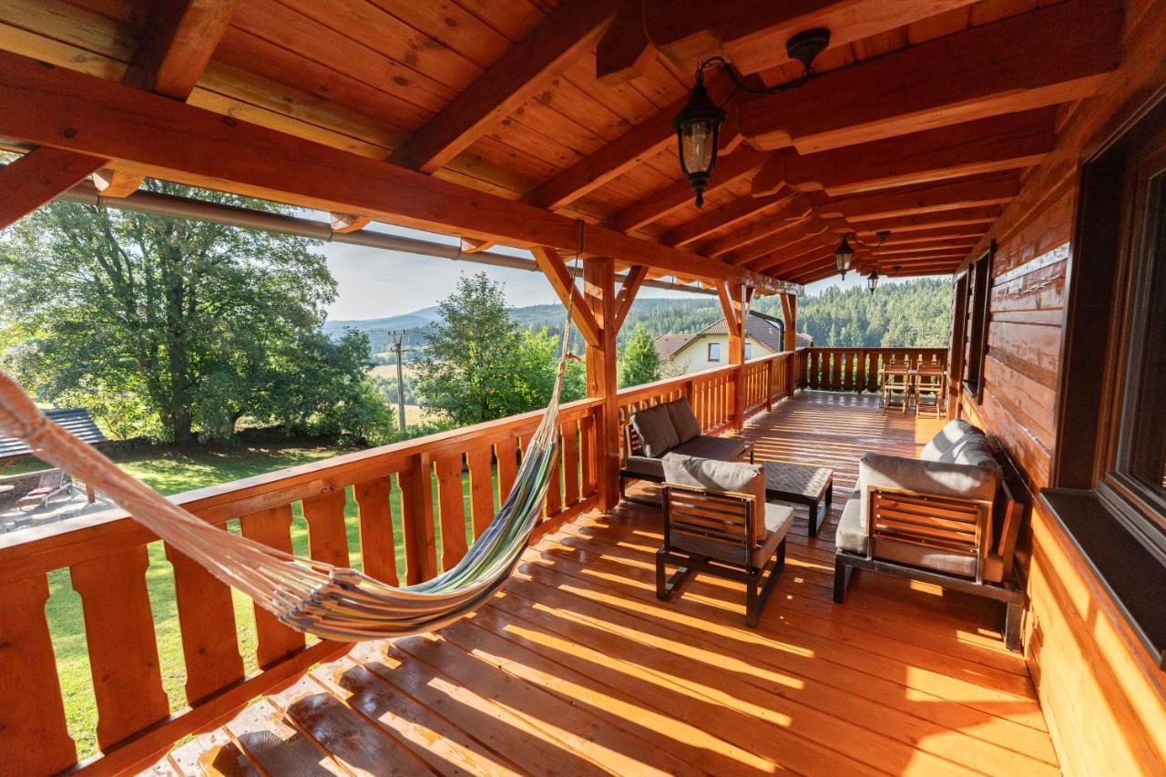 Moderni Sumavska Roubenka S Vyhledem Na Boubin Vila Vimperk Exterior foto